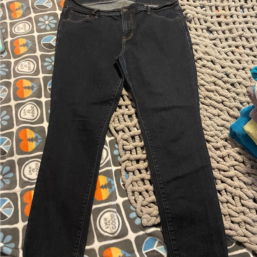Old Navy Original Mid-Rise Straight Women's size 14/ Blue Denim Jean